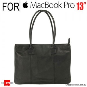 Tucano One Premium Tote Real Leather Bag for Macbook Pro 13 inch and Ultrabook Black Colour