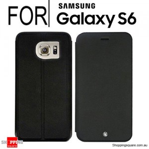 Uunique London Samsung Galaxy S6 Folio Hard Shell Black Colour