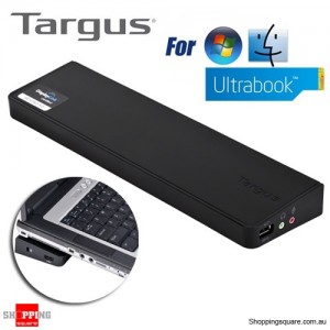 Targus Usb 3 Superspeed (TM) Dual Video Docking Station Compatible with Ultrabook/Laptop/PC