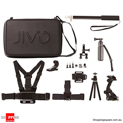 Jivo Go Gear Universal Action Camera Accessories Set