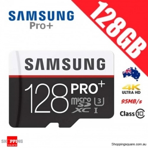 Samsung 128GB PRO Plus microSDXC TF Memory Card Class 10 95MB/s FHD 4K UHD