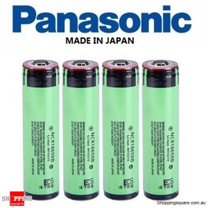 4X Panasonic NCR 18650B 3400mAh Rechargeable Lithium Battery Protected