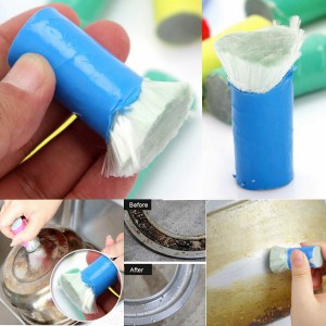 2x Magical Stainless Steel Cleaning Brush Stick for Metal Rust Removal