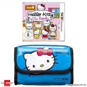 Hello Kitty Happy Happy Family - Game Traveller Pack (Blue Hand Bag) 3DS