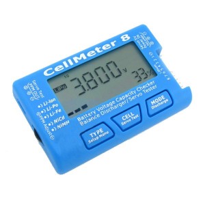 CellMeter 8 Digital Multifunctional Batteries Capacity Servo Tester Checker 2S-8S