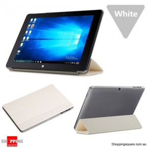 PU Leather Folding Cover Case Stand Accessorory for 10.1 inch Cube Iwork10 Ultimate Tablet White Colour