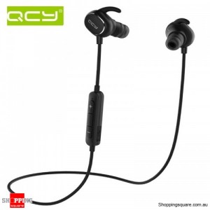 QCY QY19 Phantom Wireless Bluetooth 4.1 Sport Anti-sweat Headphone Earphones with Mic Black Colour
