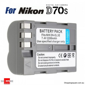 EN-EL3e Rechargeable 7.4V 2400mAh Battery for Nikon Camera D30 D50 D70 D90 D70S D300