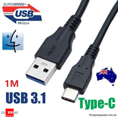 1M USB 3.1 Type C Male Data Charging Cable