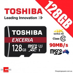Toshiba Exceria 128GB microSDXC Memory Card class 10 90MB/s (M302)