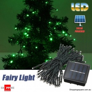 60 LED 8M Solar Powered String Fairy Light Decor for Xmas Party Wedding Garden Green Colour