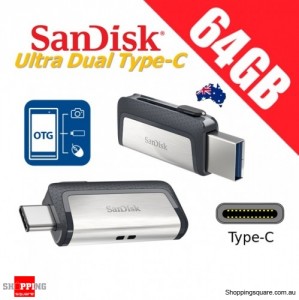SanDisk Ultra Dual Drive 64GB USB Type-C USB 3.1 Smartphone Tablet PC 150MB/s 