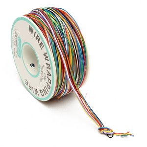 250m 8-Wire Coloured Insulated P/N B-30-1000 30AWG Wire Wrapping Cable Wrap Reel