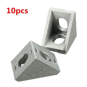 10pcs of 20x20mm Aluminium Right Angle Corner Joint Bracket for Furniture Fittings Constructions