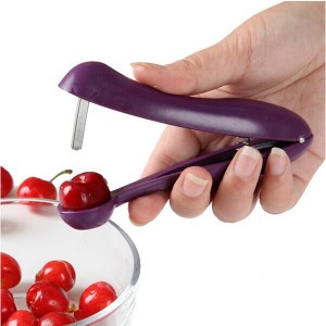 Handheld Stainless Steel Cherry Fruit Olive Core Pitter Remover Tool for Kitchen 