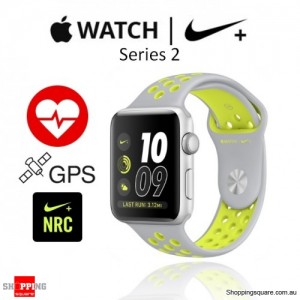 Apple Watch Nike+ 42mm Silver/Volt Sport Band Fitness Sport Running Smart Watch