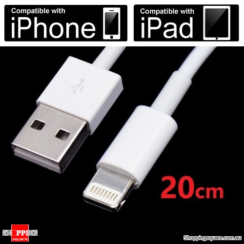 20CM 8Pin Lightning USB Data Charger Cable for iPhone 12 11 XR XS Max X 8 7 SE