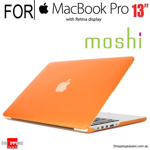 Moshi iGlaze Pro 13 R Laptop Hard Case for Macbook Pro 13 inch  Retina Display Orange Colour