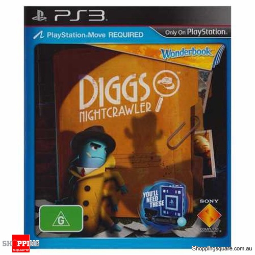 Wonderbook Diggs Nightcrawler Game ONLY - PS3 Playstation 3 Brand New
