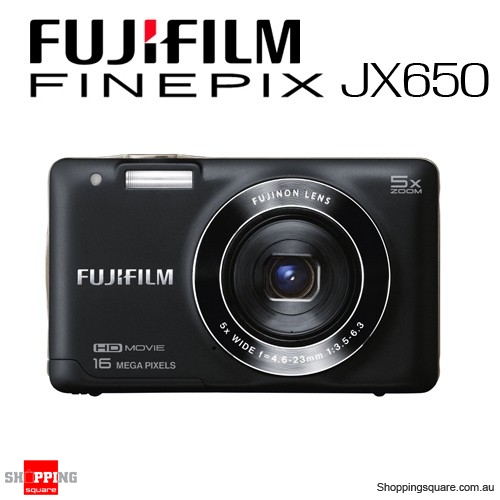 Fujifilm Finepix JX650 Digital Camera with 5x Optical Zoom & 16MP Black Colour