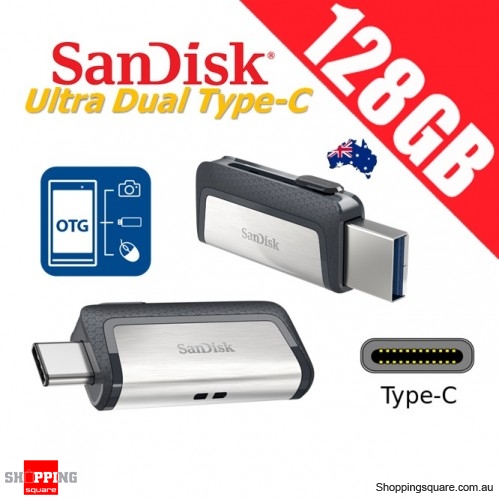 SanDisk Ultra Dual Drive 128GB USB Type-C USB 3.1 Smartphone Tablet PC 150MB/s 