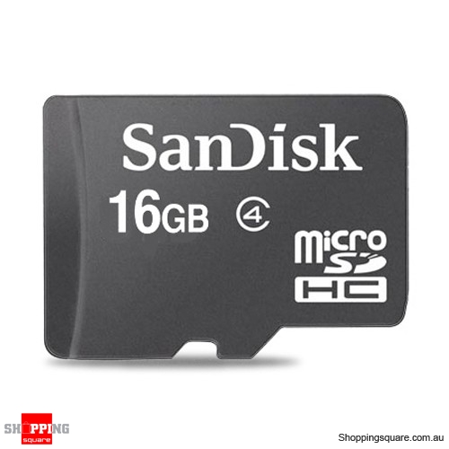Sandisk 16GB microSDHC Memory Card Class 4 SDSDQM (Retail Pack)
