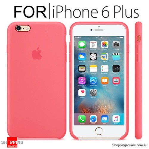 Genuine Apple iPhone 6 Plus Silicone Case Pink Colour (No original official package)