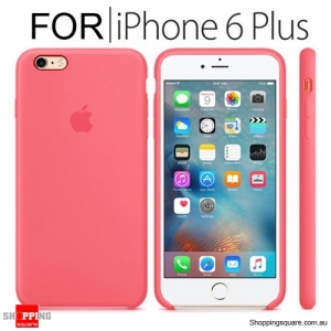 Genuine Apple iPhone 6, 6S Plus Silicone Case Pink Colour