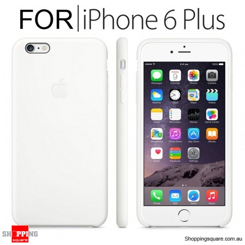 Genuine Apple iPhone 6, 6S Plus Silicone Case White Colour