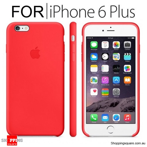 Genuine Apple iPhone 6, 6S Plus Silicone Case Red Colour