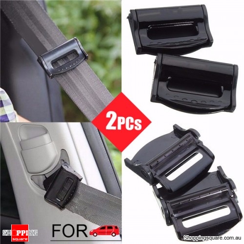 2Pcs of Car Safety Seat Belt Strap Clip Clasp Adjuster Modifier for ...