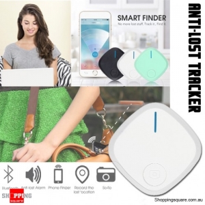 Mini Bluetooth 4.0 Smart Alarm Anti-Lost Key Finder Tracker Selfie Controller White Colour