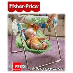 Fisher Price Rainforest Open Top Take Along Swing