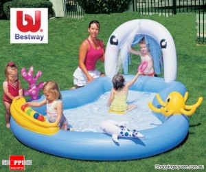 Bestway Inflatable Play Pool Center with 6 Game Balls