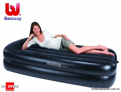 Bestway Premium Single Air Bed, Mattress with Air Pump