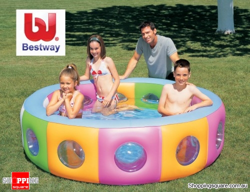 Bestway 196cm Large Inflatable Pool with Windows