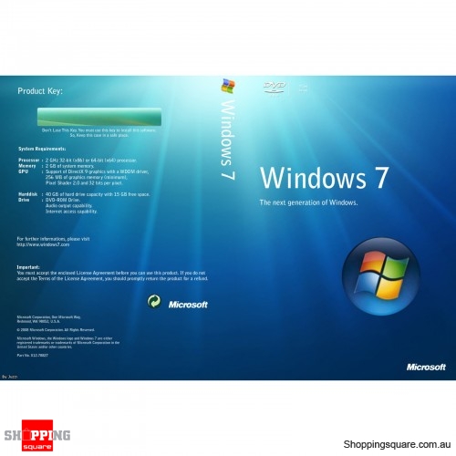 Microsoft Windows 7 Pro 64-bit - Online Shopping @ Shopping Square.COM ...