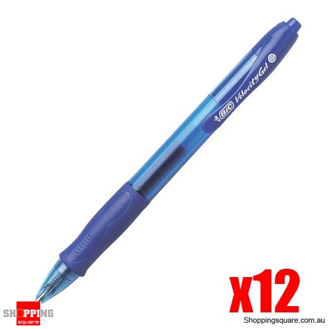 Bic Velocity Gel Pen Blue Packet of 12