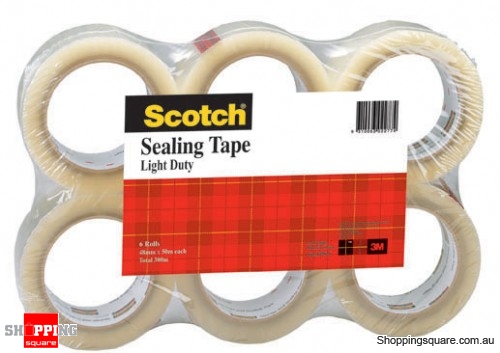 3M Scotch Seal Tape 48mm x 50m 6 Roll Per Pack