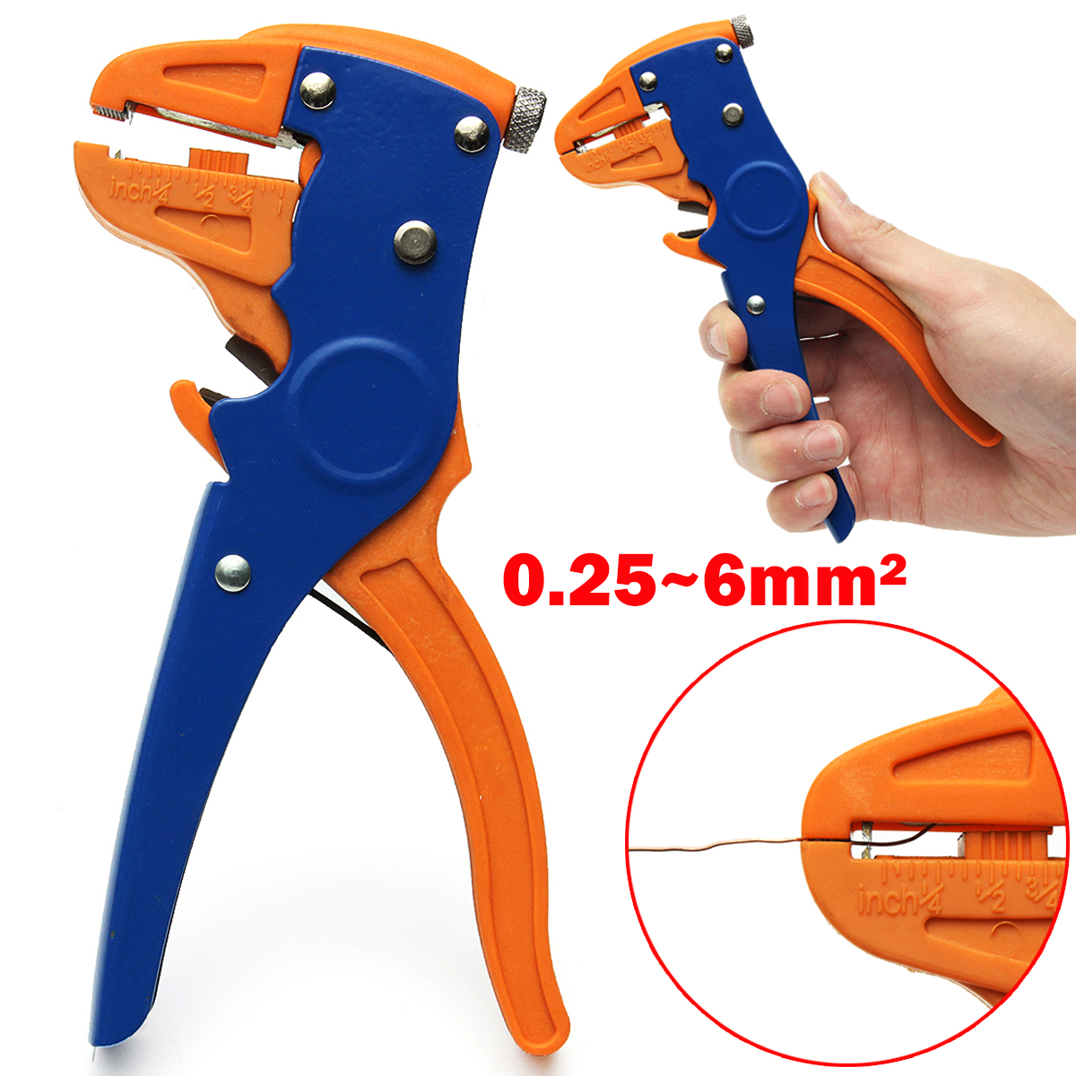 2 in 1 0.25~6mm² Automatic Cable Wire Stripper 