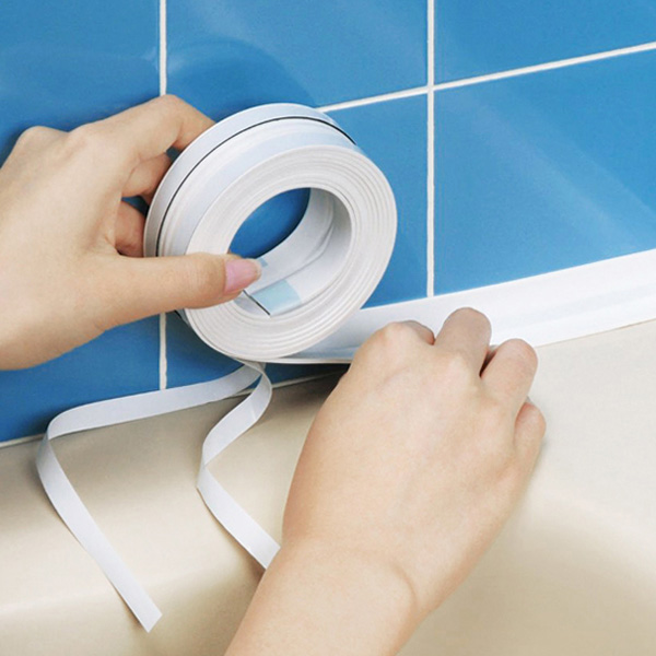 Wall Sealing Tape Waterproof Mold Proof Adhesive Tape for Kitchen Bathroom 
