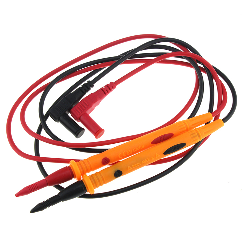 Heavy Duty 3010B 1000V 10A Rubberized Test Probe Leads Wire Pen Cable for Multimeter Voltmeter