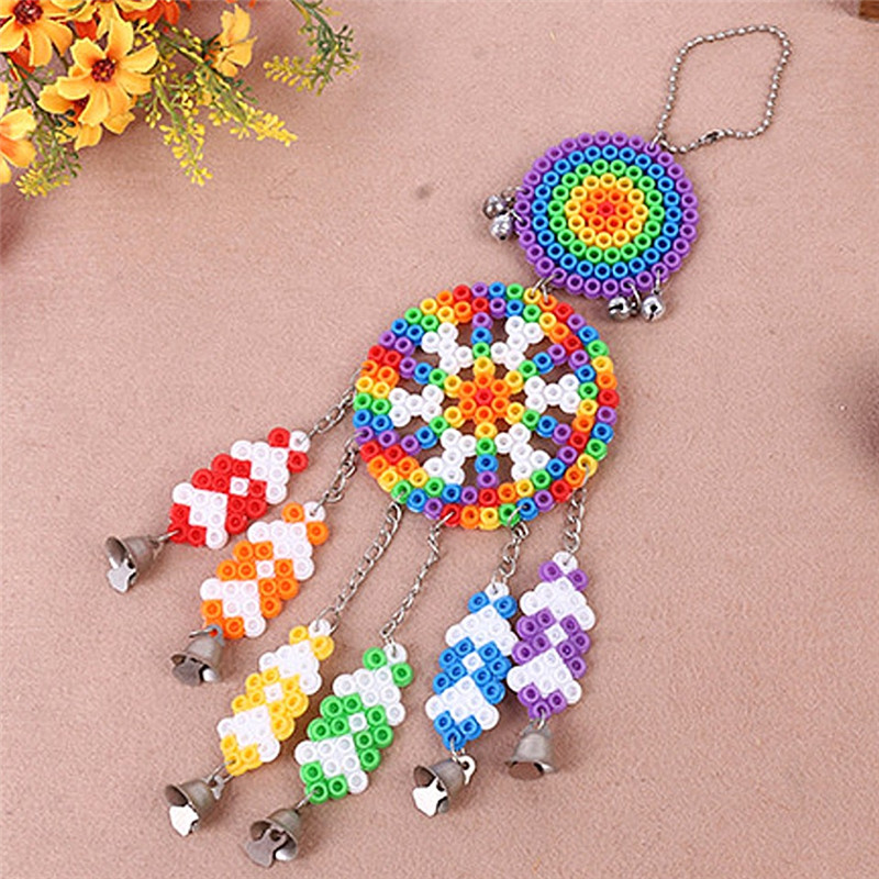 DIY Dream Catcher Windbell Kit Perler 5mm Fuse Beads Kid Craft Toy Decor Colorful Colour