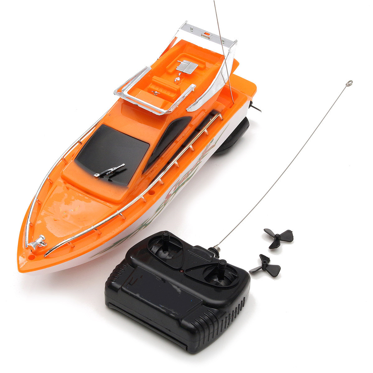 Electric Remote Control RC Toy Speed Boat - Orange 