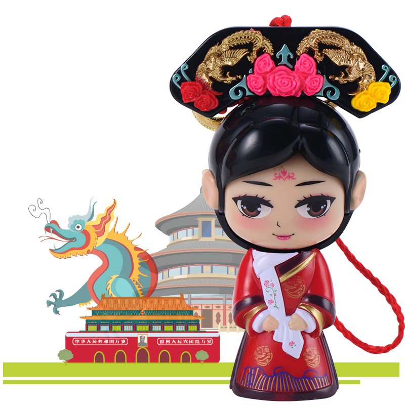 Chinese Forbidden City Queen Princess Face Changing Doll Toys Gifts Car Home Decoration