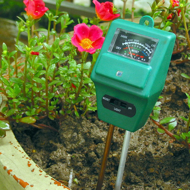 3 in 1 PH Sunlight Hydroponics Analyzer Smart Wood Soil Moisture Monitor Meter Sensor Kit Garden
