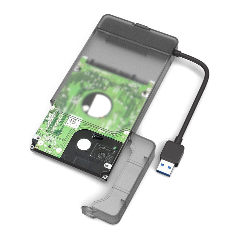 Tool-Free USB 3.0 SATA III Hard Drive Enclosures for 2.5inch HDD SSD Black