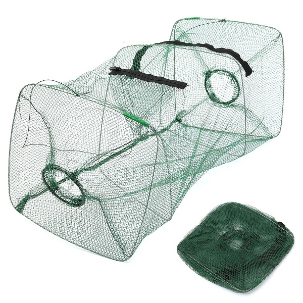 Foldable Fishing Bait Trap Cast Dip Net 