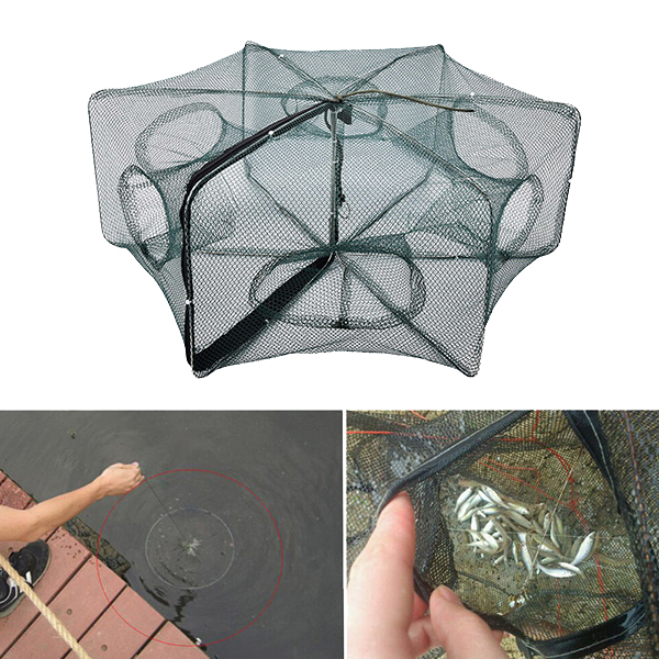 58*22cm Nylon Foldable Fishing Bait Net