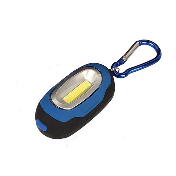 3-mode Portable Magnetic Key Chain Flashlight Torch LED Light Lamp Camping Lantern - Blue